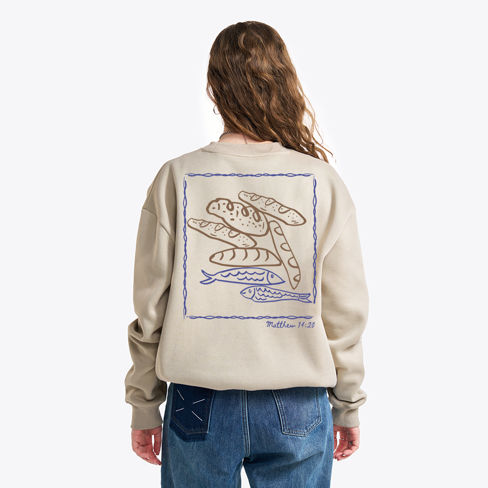 Fish & Loaves Christian Fleece Sweatshirt