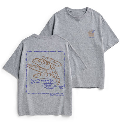 Fish & Loaves Christian Heavy Cotton T-Shirt
