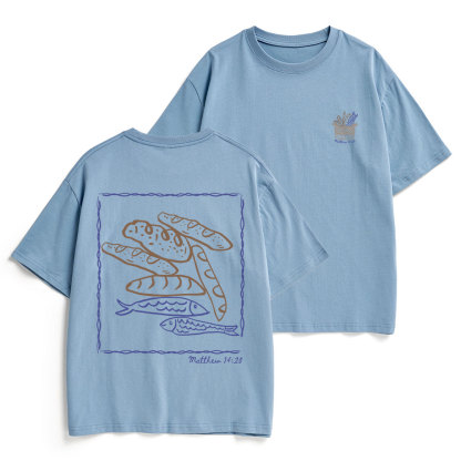 Fish & Loaves Christian Heavy Cotton T-Shirt