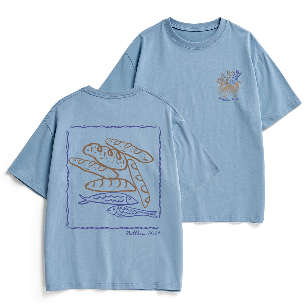 Fish & Loaves Christian Heavy Cotton T-Shirt