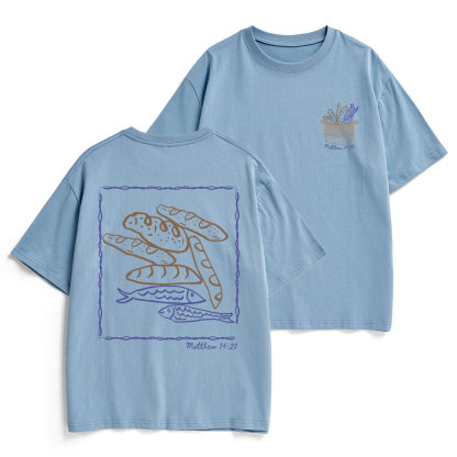Fish & Loaves Christian Heavy Cotton T-Shirt