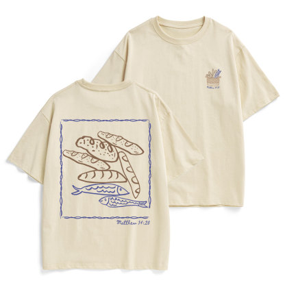Fish & Loaves Christian Heavy Cotton T-Shirt