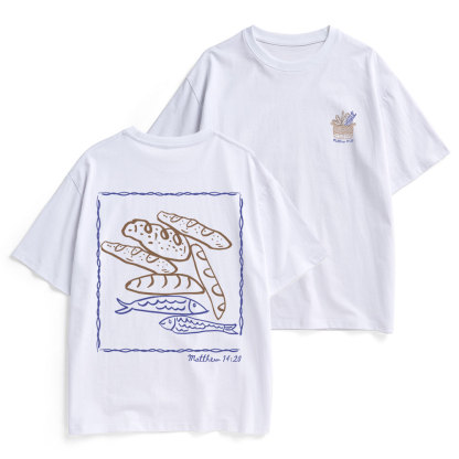 Fish & Loaves Christian Heavy Cotton T-Shirt