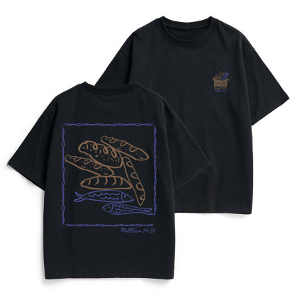 Fish & Loaves Christian Heavy Cotton T-Shirt