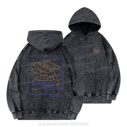 Fish & Loaves Christian Washed Hoodie