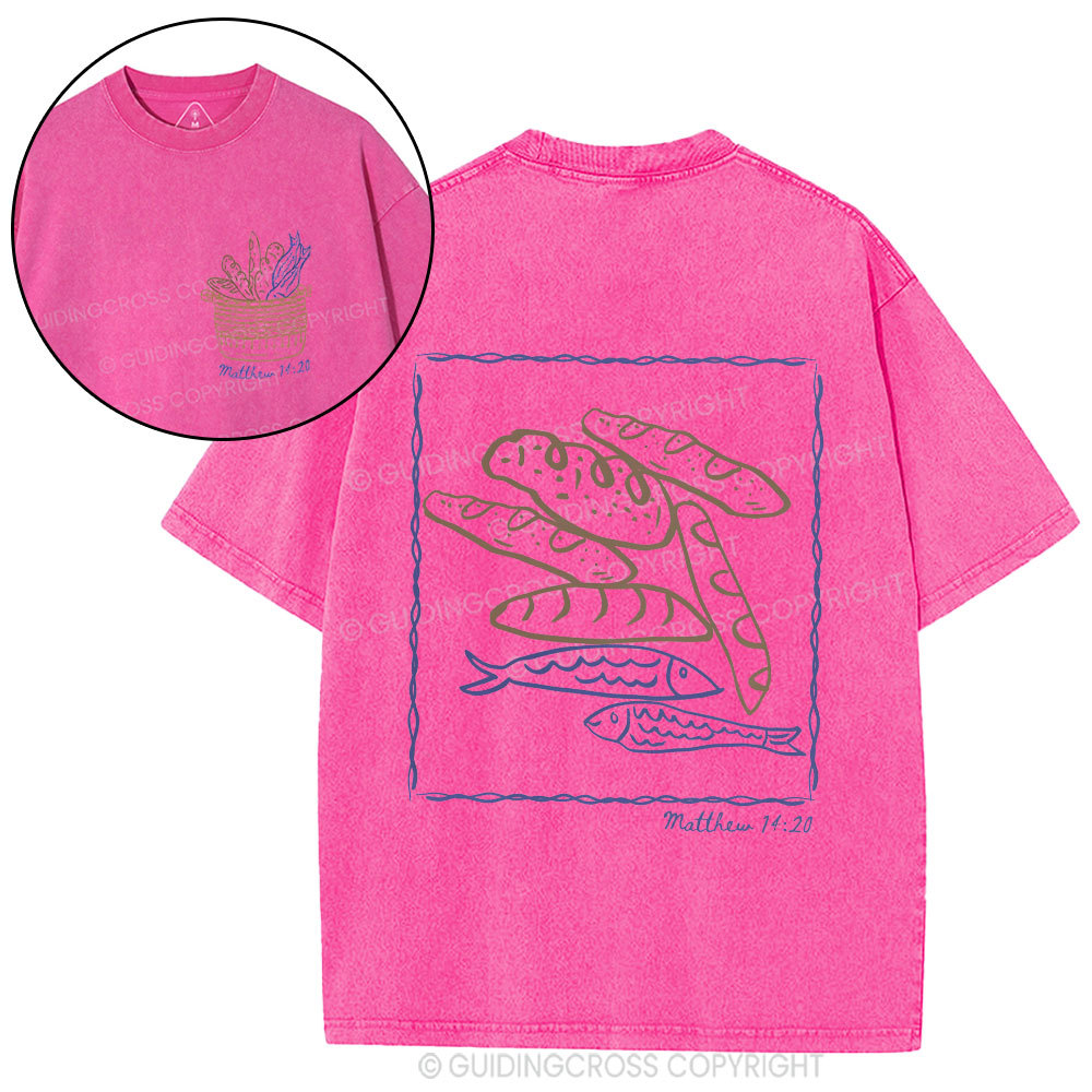 Fish & Loaves Christian Washed T-Shirt
