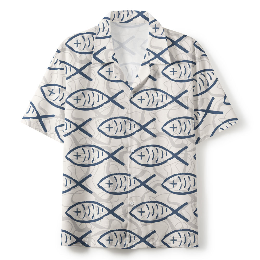 Frist Of All I'm God Pieces Christian Hawaiian Shirt Sale - GuidingCross