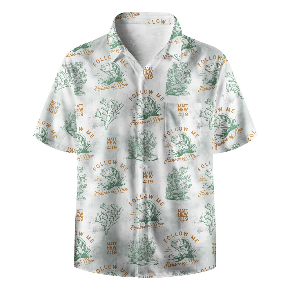 Frist Of All I'm God Pieces Christian Hawaiian Shirt Sale - GuidingCross