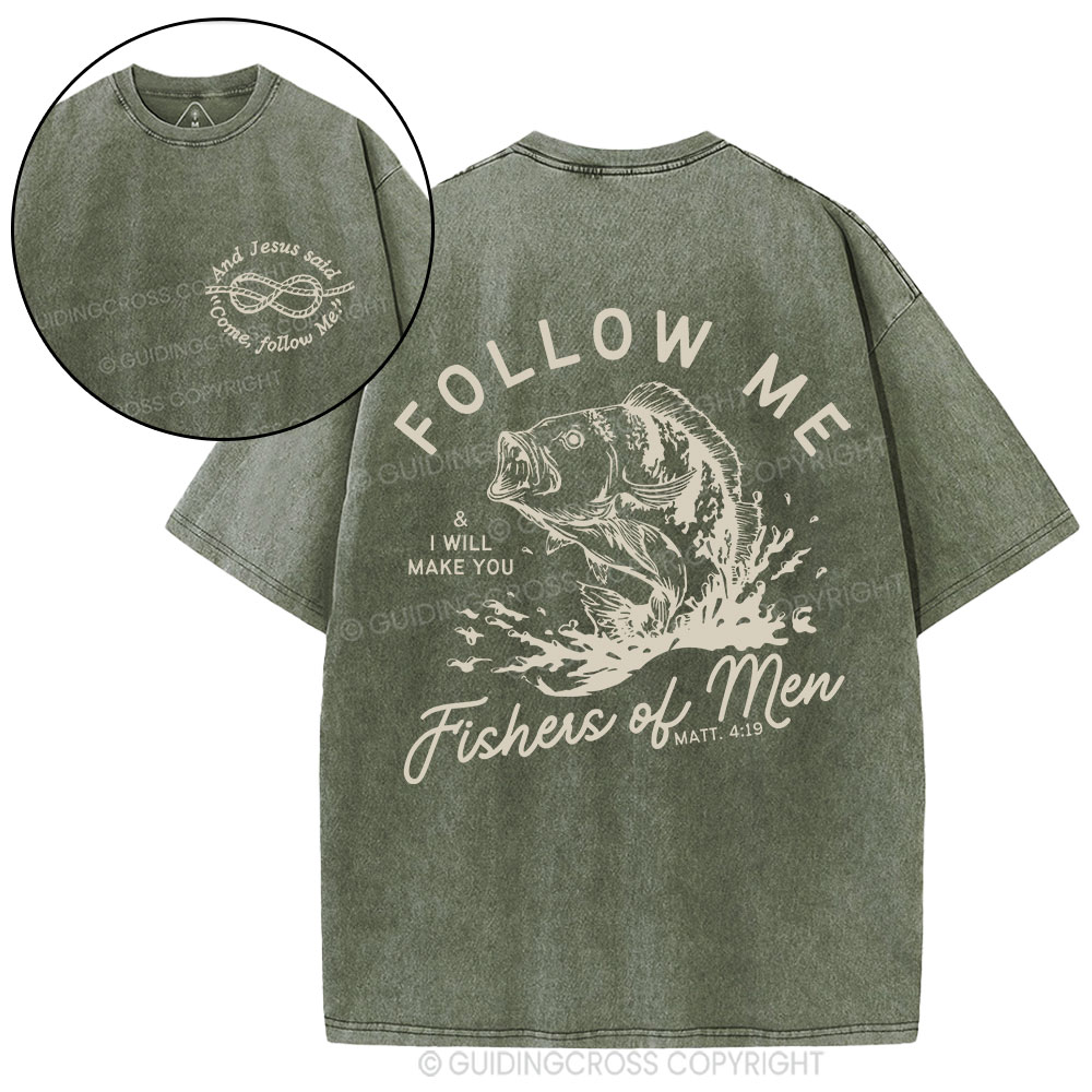 Fisher Of Man Christian Washed T-Shirt