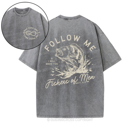 Fisher Of Man Christian Washed T-Shirt