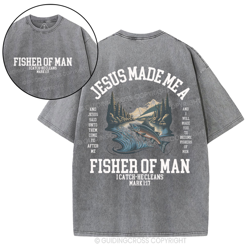 Fisher of Men Christian Washed T-Shirt