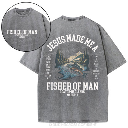 Fisher of Men Christian Washed T-Shirt
