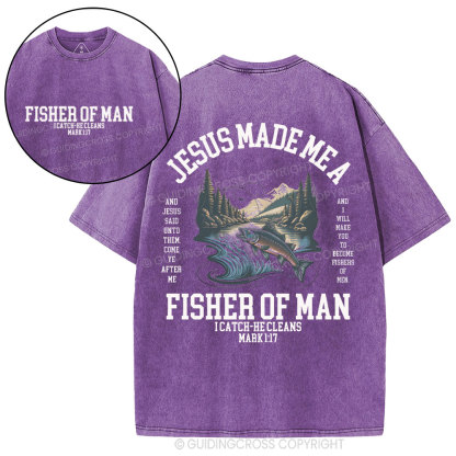 Fisher of Men Christian Washed T-Shirt