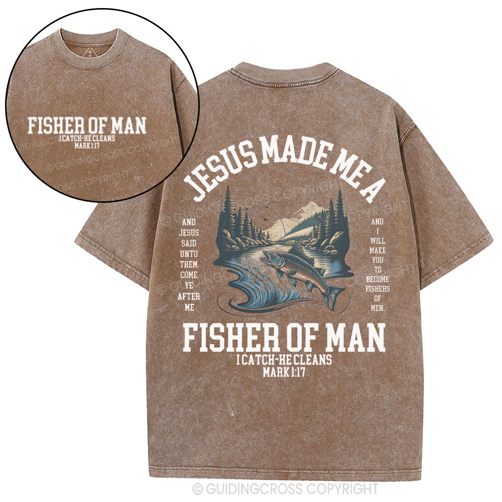 Fisher of Men Christian Washed T-Shirt