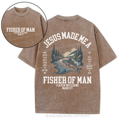Fisher of Men Christian Washed T-Shirt