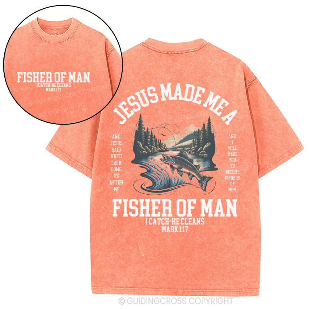 Fisher of Men Christian Washed T-Shirt