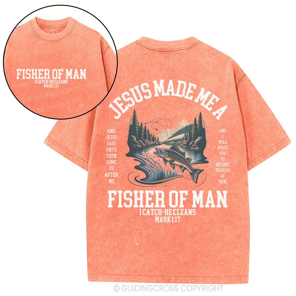 Fisher of Men Christian Washed T-Shirt