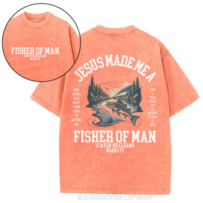 Fisher of Men Christian Washed T-Shirt