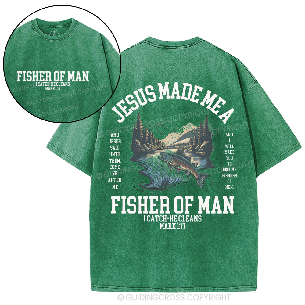 Fisher of Men Christian Washed T-Shirt