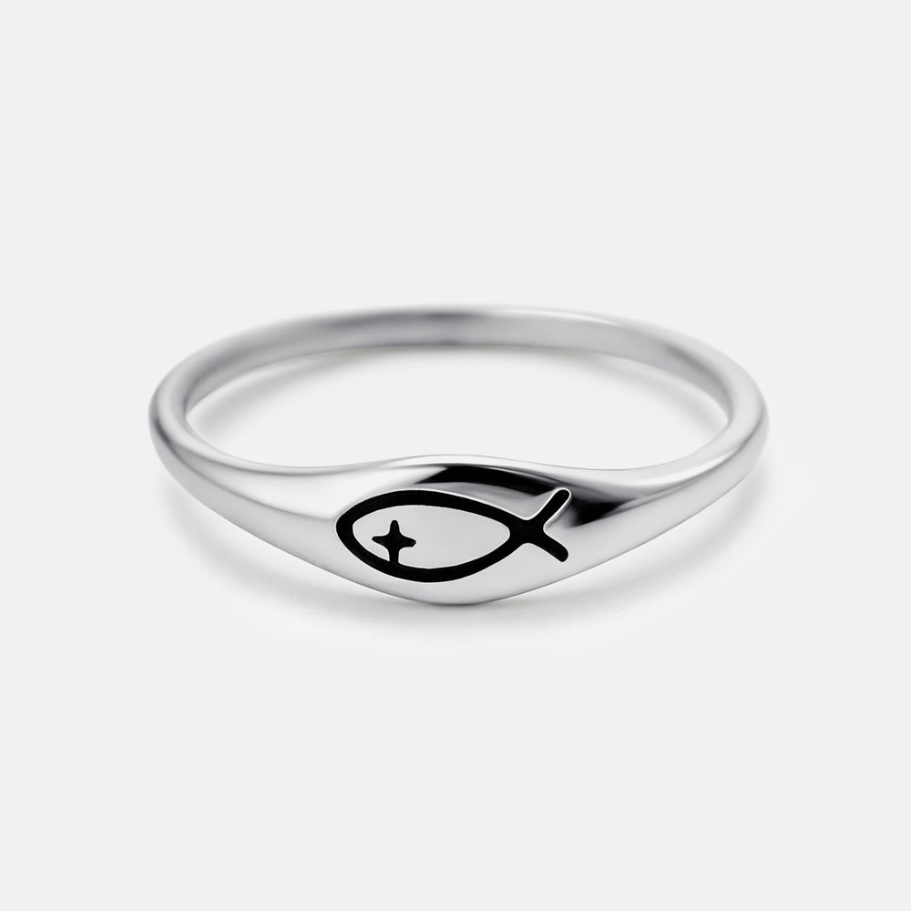 Fishers Of Man Christian 925 Sterling Silver Ring