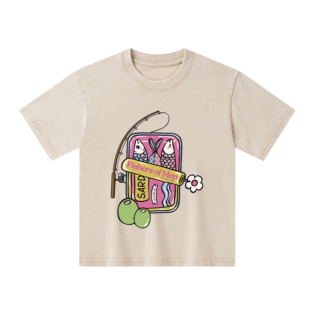Fishers Of Man Christian Kid Washed T-Shirt