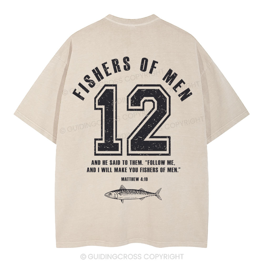 Fishers Of Man Christian Washed T-Shirt