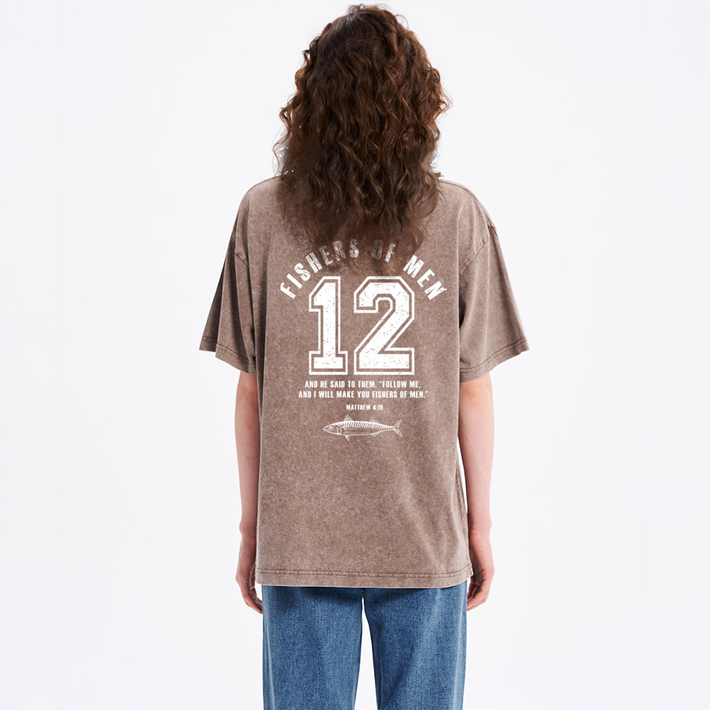 Fishers Of Man Christian Washed T-Shirt