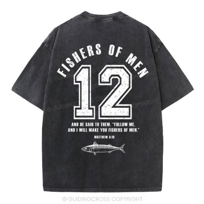 Fishers Of Man Christian Washed T-Shirt