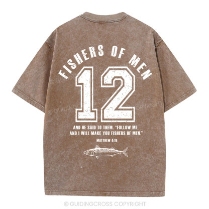 Fishers Of Man Christian Washed T-Shirt