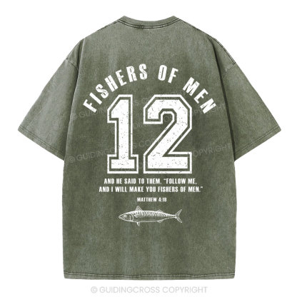 Fishers Of Man Christian Washed T-Shirt