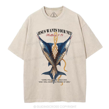 Fishers Of Man Chrsitian Washed T-Shirt