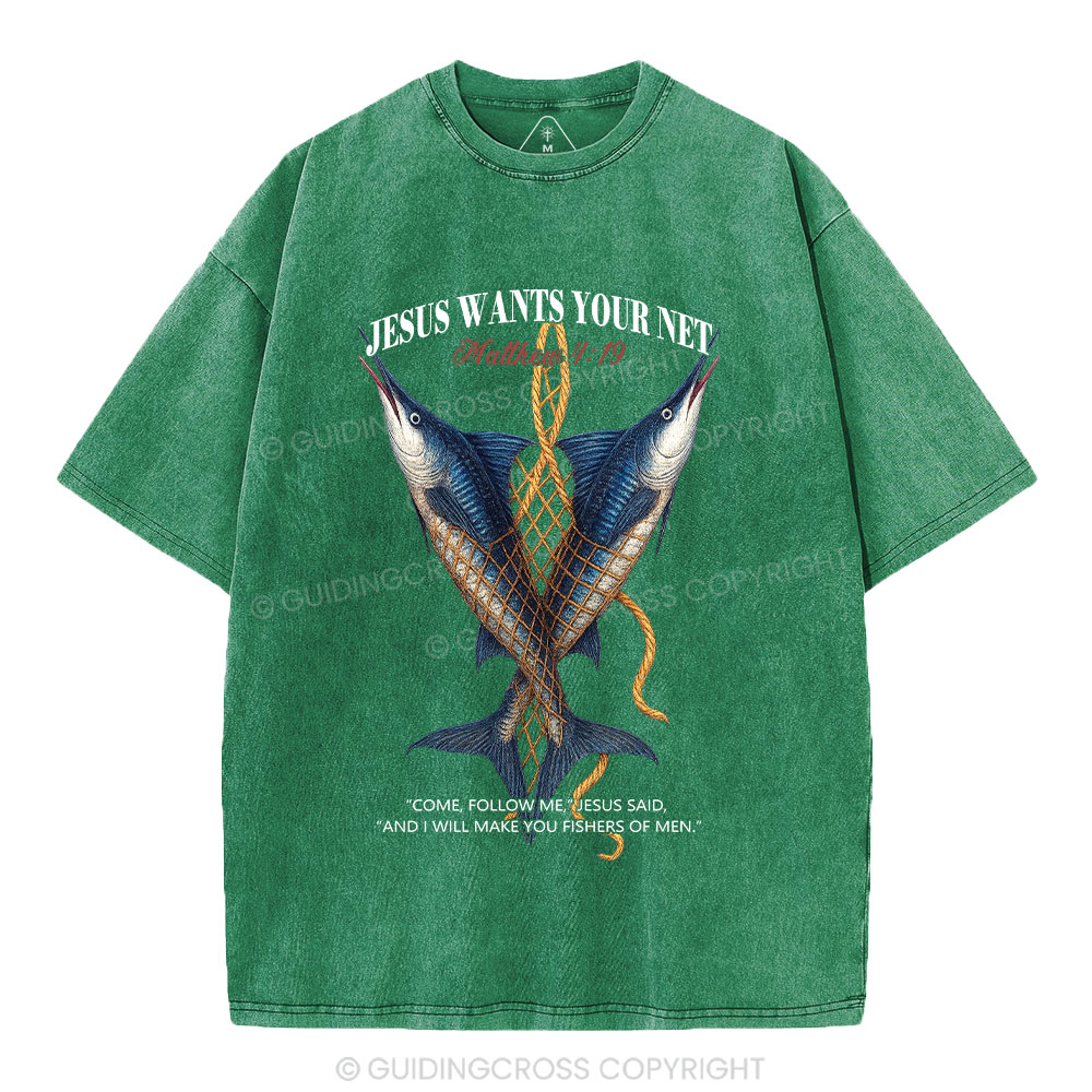 Fishers Of Man Chrsitian Washed T-Shirt