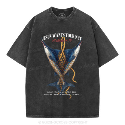 Fishers Of Man Chrsitian Washed T-Shirt