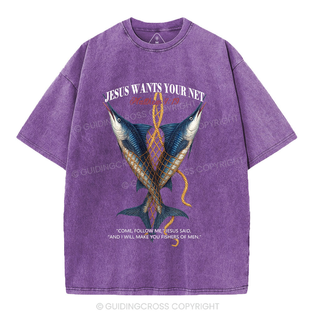 Fishers Of Man Chrsitian Washed T-Shirt