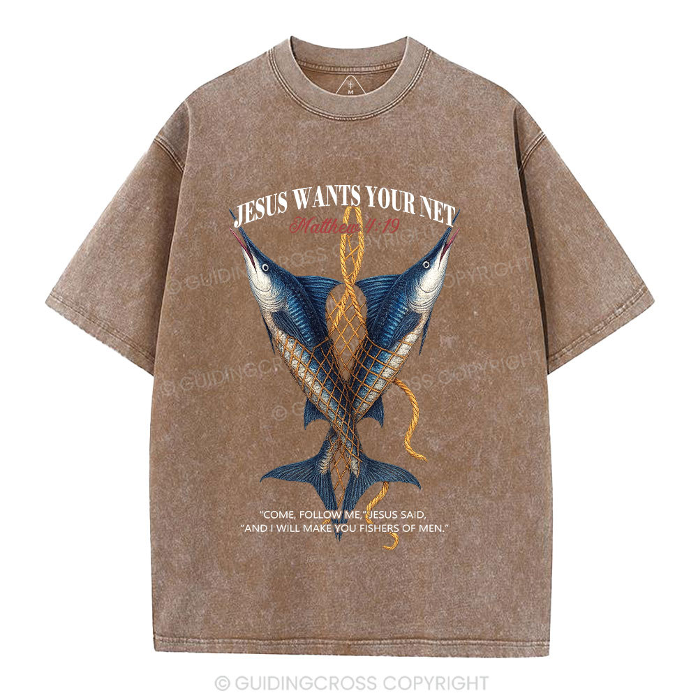 Fishers Of Man Chrsitian Washed T-Shirt