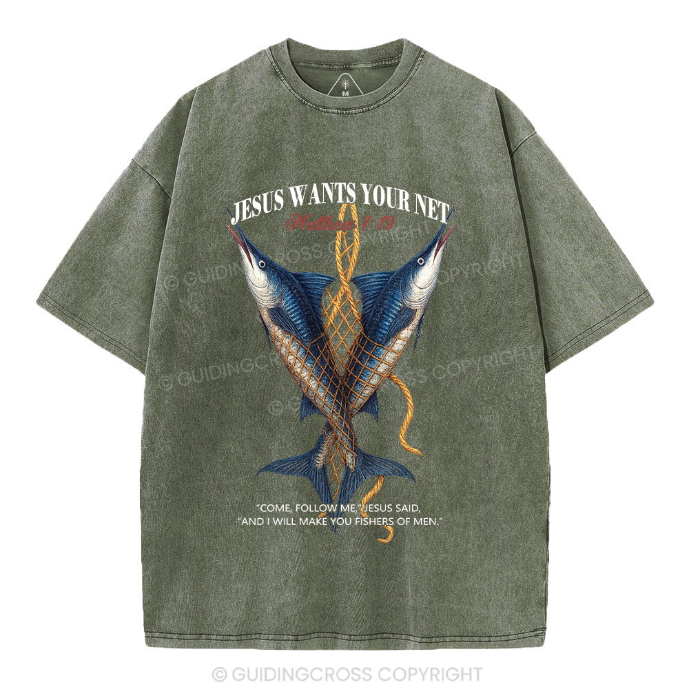 Fishers Of Man Chrsitian Washed T-Shirt