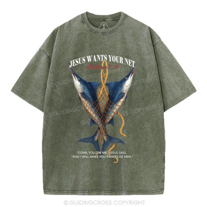 Fishers Of Man Chrsitian Washed T-Shirt