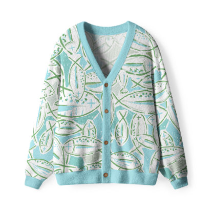Fishers Of Man Furry Christian Lightweight Cardigan