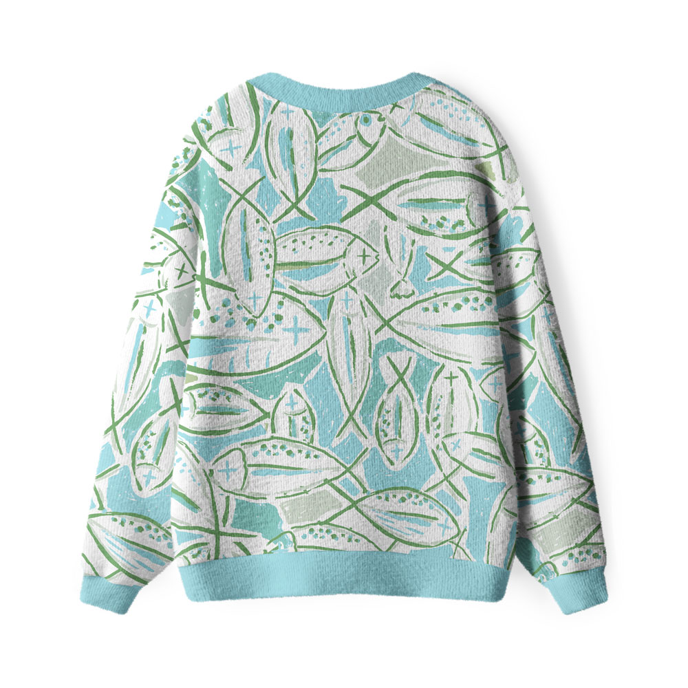 Fishers Of Man Furry Christian Lightweight Cardigan