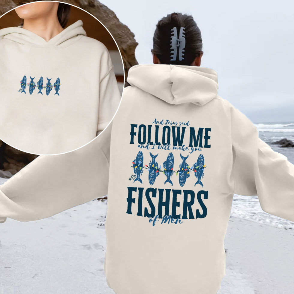 Fishers Of Men Christian Christmas Fleece Hoodie Set