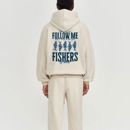 Fishers Of Men Christian Christmas Fleece Hoodie Set
