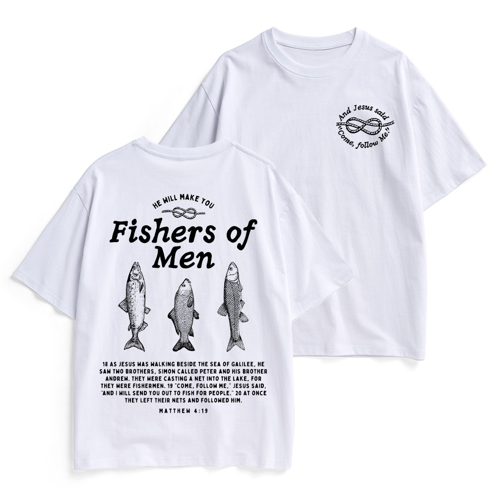 Fishers Of Men Christian Heavy Cotton T-Shirt