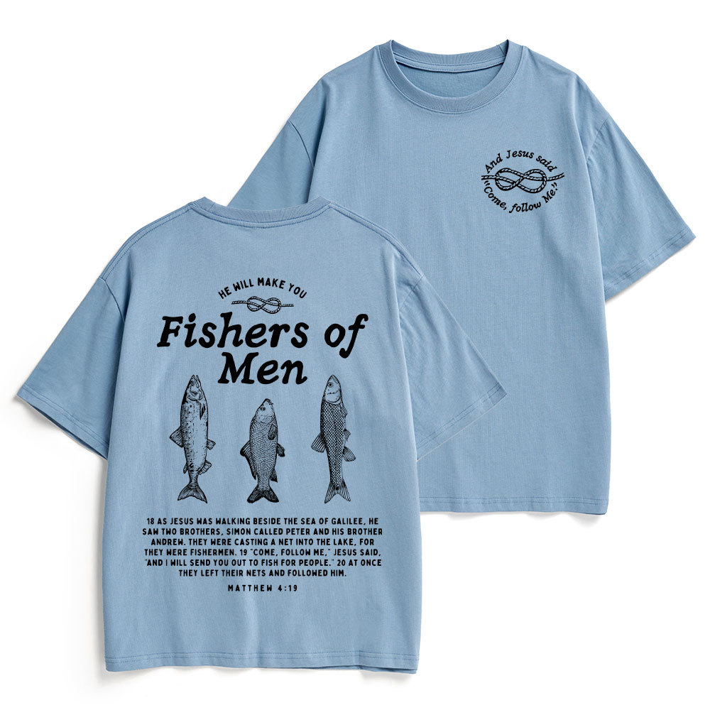 Fishers Of Men Christian Heavy Cotton T-Shirt
