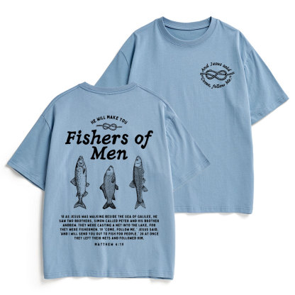 Fishers Of Men Christian Heavy Cotton T-Shirt