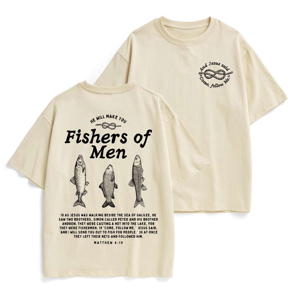 Fishers Of Men Christian Heavy Cotton T-Shirt