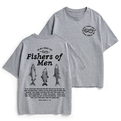 Fishers Of Men Christian Heavy Cotton T-Shirt