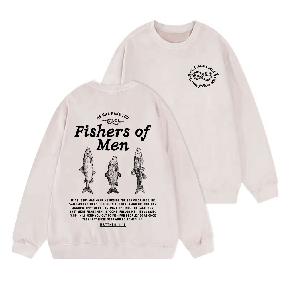 Fishers Of Men Christian Washed Sweatshirt