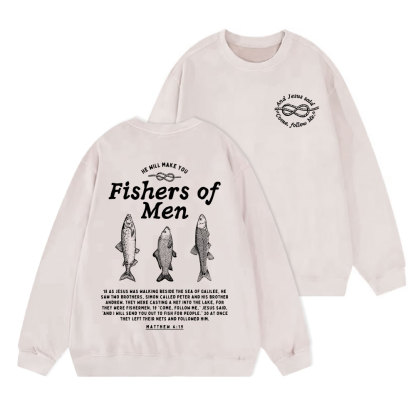 Fishers Of Men Christian Washed Sweatshirt