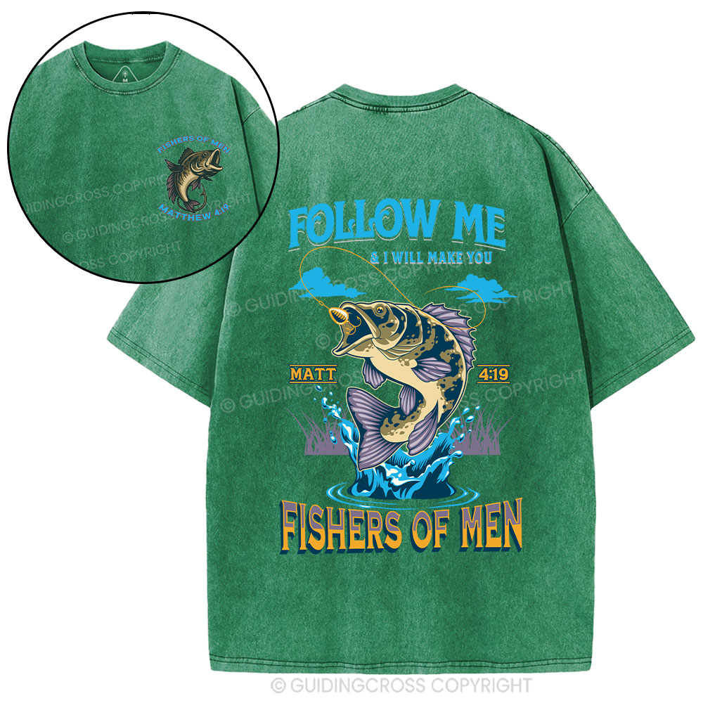 Fishers Of Men Christian Washed T-Shirt