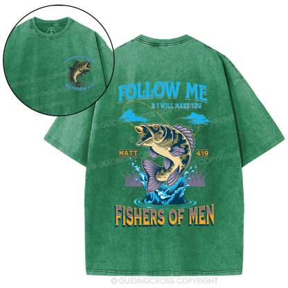 Fishers Of Men Christian Washed T-Shirt